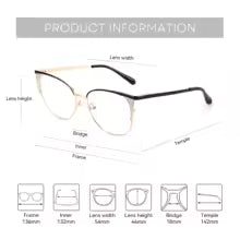 BLUEMOKY M Size Popular Metal Cat Eye