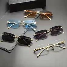 Perfect Fashion Leopard Decor Unframed Men's and Women's Sports Glasses