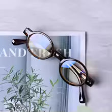 Blue Frame Retro Smart Reading Glasses