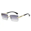 New Fashion Rimless Square Sunglasses