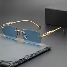 Perfect Fashion Leopard Decor Unframed Men's and Women's Sports Glasses
