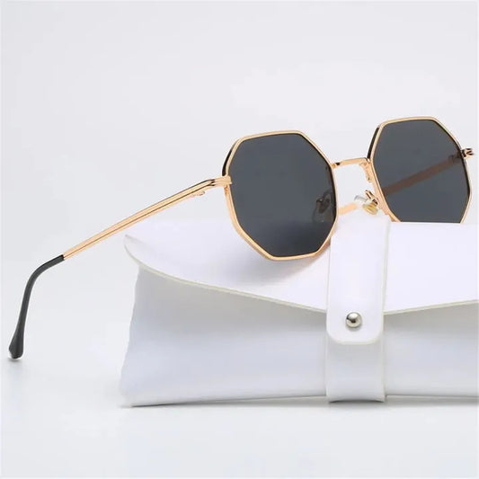 Trendy Metal Frame Sunglasses