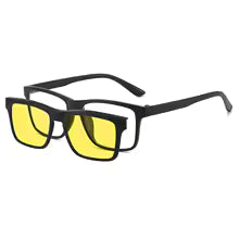 PC 2In 1 New Style Magnet Clip On Glasses