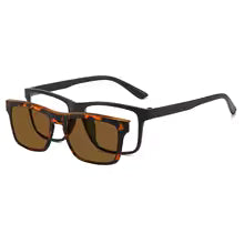 PC 2In 1 New Style Magnet Clip On Glasses