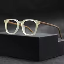 ashion Vintage Frosted Square Optical Glasses