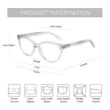BLUEMOKY S Size Trend Acetate Cat Eye
