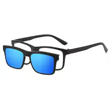 PC 2In 1 New Style Magnet Clip On Glasses