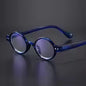 Blue Frame Retro Smart Reading Glasses