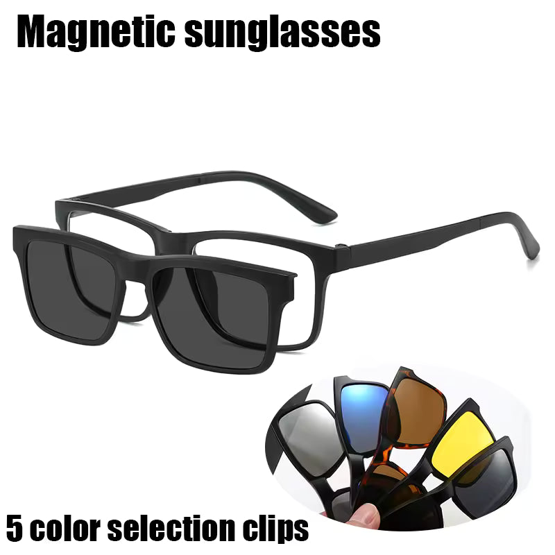 PC 2In 1 New Style Magnet Clip On Glasses