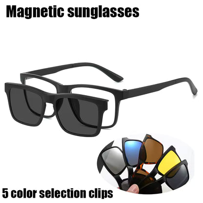 PC 2In 1 New Style Magnet Clip On Glasses