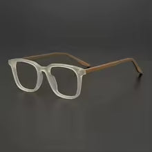 ashion Vintage Frosted Square Optical Glasses