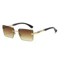 New Fashion Rimless Square Sunglasses