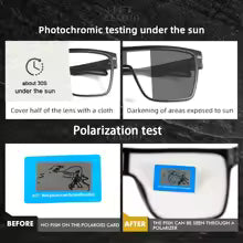 CRIXLAIS Fashion Photochromic Polarized Sunglasses