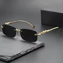 Perfect Fashion Leopard Decor Unframed Men's and Women's Sports Glasses
